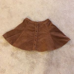 Trendy Brandy Melville Suede Skirt